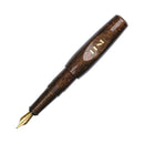 BENU Pixie Coffee Brown Fountain Pen With Exposed Nib On White Background | EndlessPens