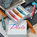 BENU Pixie Jolly Roger Vintage Gift Set - Three Fountain Pens In A Box and Three Outside | EndlessPens