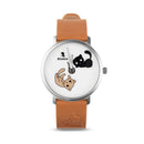BOUNSHI × @twenty_sides Grumpy Kitty Watch - Wristwatch in White Background | EndlessPens