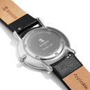 BOUNSHI × @valio_art Broom Cat Watch - Black - Wristwatch Rear View | EndlessPens