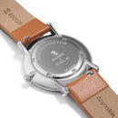BOUNSHI × @valio_art Broom Cat Watch - Brown - Wristwatch Rear View | EndlessPens