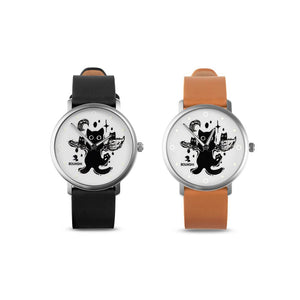 BOUNSHI × @valio_art Broom Cat Watch | EndlessPens
