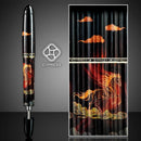CYPRESS Vacuum Filling Crimson Horse in the Clouds Fountain Pen - Pen and Case | EndlessPens