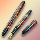 Two CYPRESS Vacuum Filling Peacock Splendor Fountain Pens | EndlessPens