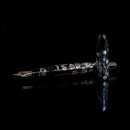 CYPRESS × @micahfinds Victorian Flora: Lily of the Valley's Invitation (14K Gold) Fountain Pen in Black Background | EndlessPens