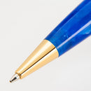Conklin All American Lapis Blue Ballpoint Pen - Pen Tip Close Up View On White Background | EndlessPens