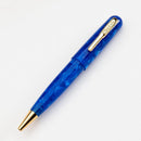 Conklin All American Lapis Blue Ballpoint Pen - Pen Leaning Left On White Background | EndlessPens