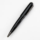 Conklin All American Raven Black Ballpoint Pen - Pen Pointing Left On White Background | EndlessPens
