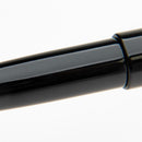 Conklin All American Raven Black Ballpoint Pen - Pen Body Design Close Up View On White Background | EndlessPens