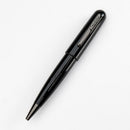 Conklin All American Raven Black Ballpoint Pen - Pen Leaning Left On White Background | EndlessPens