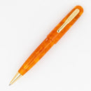 Conklin All American Sunburst Orange Ballpoint Pen - Pen Leaning Left On White Background | EndlessPens