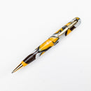 Conklin All American Yellowstone Ballpoint Pen - Pen Leaning Right On White Background | EndlessPens