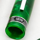 Conklin 1898 Spectra Fusion Green Fountain Pen - Pen Cap Cover on White Background | EndlessPens