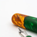 Conklin 1898 Spectra Fusion Green Fountain Pen - Pen and Nib on White Background | EndlessPens