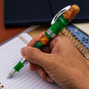 Conklin 1898 Spectra Fusion Green Fountain Pen - A Hand Writing On Notebook | EndlessPens
