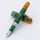 Conklin 1898 Spectra Fusion Green Fountain Pen - Pen and Cap Cover | EndlessPens