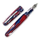 Conklin 1898 USA 250th Anniversary Fountain Pen - Pen and Cap Cover on White Background | EndlessPens