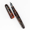 Conklin All American Brownstone Fountain Pen - Pen and Cap Cover Detached On White Background | EndlessPens
