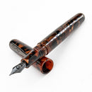 Conklin All American Brownstone Fountain Pen - Pen and Cap Cover On White Background | EndlessPens