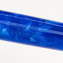 Conklin All American Lapis Blue Fountain Pen - Pen Markings Close Up View On White Background | EndlessPens