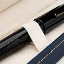 Conklin All American Raven Black Fountain Pen - Pen In Case On White Background | EndlessPens