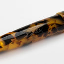 Conklin All American Tortoiseshell Fountain Pen - Pen Markings Close Up View | EndlessPens