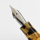 Conklin All American Tortoiseshell Fountain Pen - Pen Nib Close Up View | EndlessPens