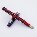Conklin Crescent Filler Mark Twain 250th Anniversary Fountain Pen - Limited Edition (2026) - Pen and Cap Cover on White Background | EndlessPens
