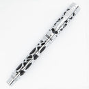 Conklin Endura Deco Crest Black Fountain Pen - Pen Pointing Right on White Background | EndlessPens