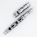 Conklin Endura Deco Crest Black Fountain Pen - Pen with Nib Exposed | EndlessPens