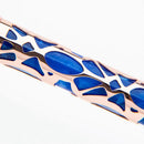 Conklin Endura Deco Crest Blue Fountain Pen - Pen Body Design | EndlessPens