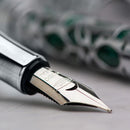Conklin Endura Deco Crest Green Fountain Pen - Pen Nib | EndlessPens