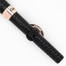 Conklin Mark Twain Crescent Black Chase with Rosegold Fountain Pen - Pen Leaning Left | EndlessPens
