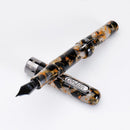 Conklin Mark Twain Crescent Orange Medley with Gunmetal Fountain Pen - Pen and Cap Cover | EndlessPens