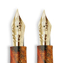 Delta DV Glow Up Oversize Oro Fountain Pen - Two Nibs | EndlessPens