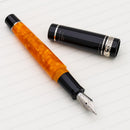 Delta DV Original Mini Fountain Pen - Pen and Cap Cover on Top of Paper | EndlessPens