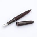 Diplomat Aero Black Forest Fountain Pen - Pen and Cap Cover Detached on White Background | EndlessPens