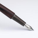 Diplomat Aero Black Forest Fountain Pen - Pen Nib on White Background | EndlessPens