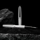 Diplomat Aero Lacquered White Fountain Pen - Two Fountain Pens | EndlessPens