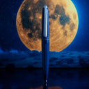 Diplomat Aero Midnight Blue Fountain Pen - Pen with Moon Background | EndlessPens