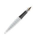 Diplomat Aero Rhomb Chrome Fountain Pen - Pen with Nib Exposed | EndlessPens