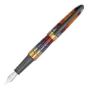 Diplomat Aero Rhomb Flame Fountain Pen - Pen with Nib Exposed on White Background | EndlessPens