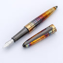 Diplomat Aero Rhomb Flame Fountain Pen - Pen and Cap Cover Detached | EndlessPens