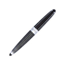 Diplomat Aero Stripes Black Fountain Pen - Pen On White Background | EndlessPens