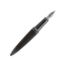 Diplomat Aero Stripes Oxyd Brass Fountain Pen - Pen Without Cap Cover | EndlessPens