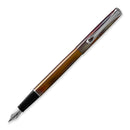 Diplomat Traveller Flame Fountain Pen - Pen Leaning Right | EndlessPens