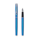 Diplomat Traveller Funky Blue Fountain Pen - Two Fountain Pens | EndlessPens