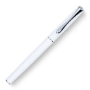 Diplomat Traveller Snowwhite Fountain Pen in Chrome on White Background | EndlessPens