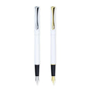 Diplomat Traveller Snowwhite Fountain Pen - Two Fountain Pens | EndlessPens