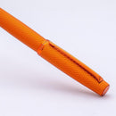 Diplomat Viper Orange Fountain Pen - Pen with Cap Cover on White Background | EndlessPens